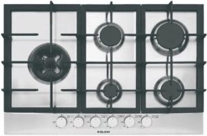 Plaque de Cuisson 5 Feux Gaz Glem GT851HIX