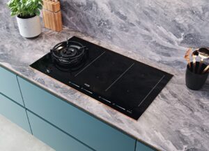 Plaque de Cuisson Mixte Gaz Induction 5 Feux